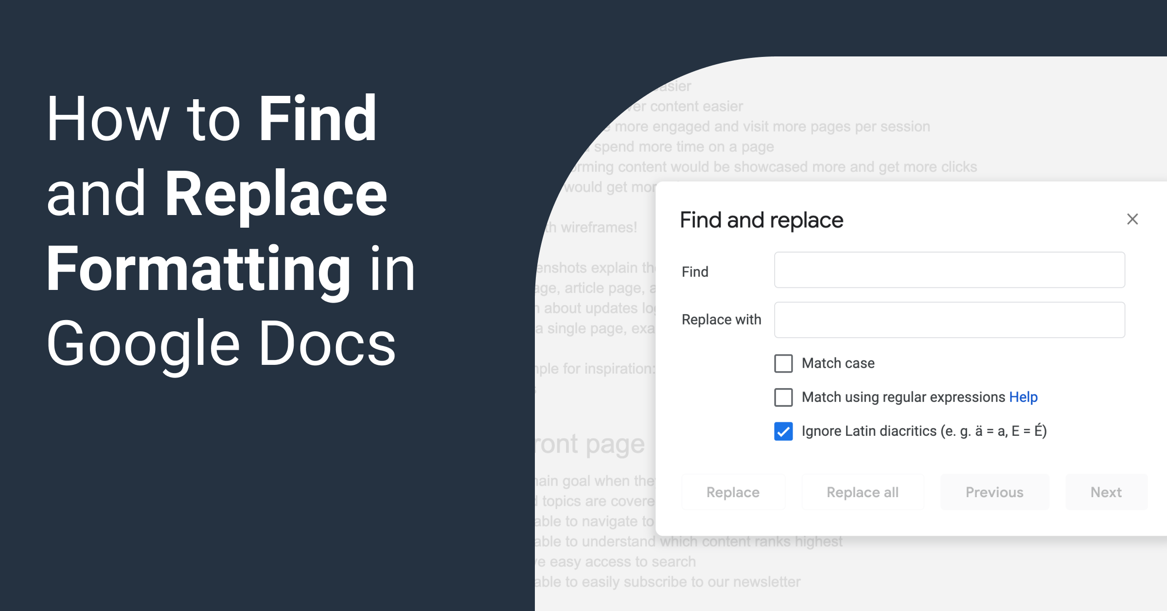 Find And Replace In Google Docs Blog Whatagraph