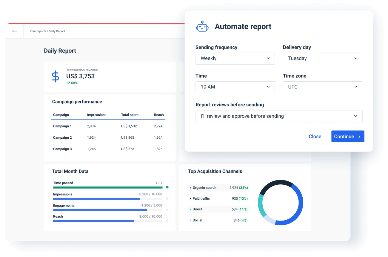 Daily Report for Marketing Performance Tracking 