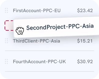 View multi-account conversions in one dashboard.